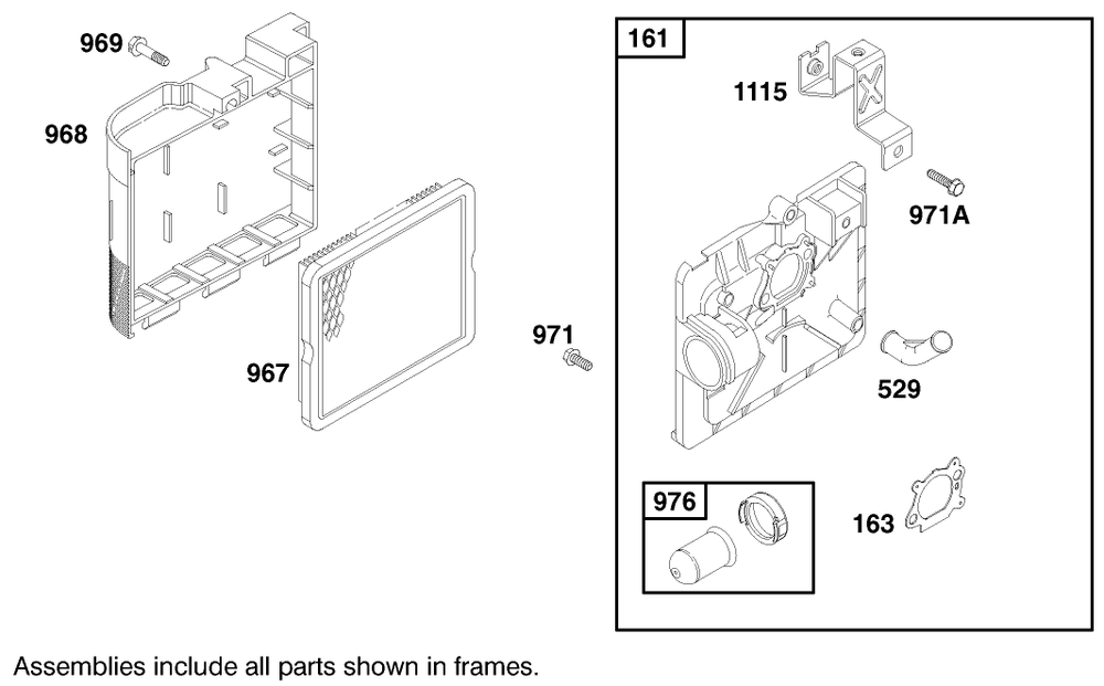 Engine Briggs & Stratton Model 127802-1761-E1 Diagram and Parts List for 21013 8900001 - 8999999 Toro Lawn Mower