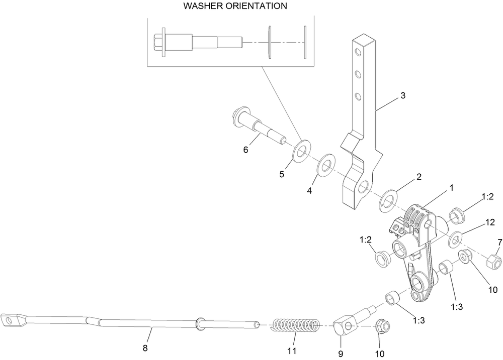 Lh And Rh Motion Control Assembly Diagram and Parts List for 74454 400000000-999999999 Toro Lawn Tractor