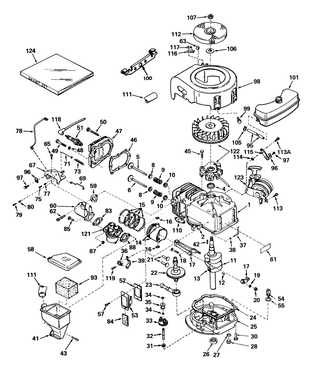 Tecumseh Engine Model No. Lav-35-40880k Diagram and Parts List for 16268 5000001 - 5999999 Toro Lawn Mower