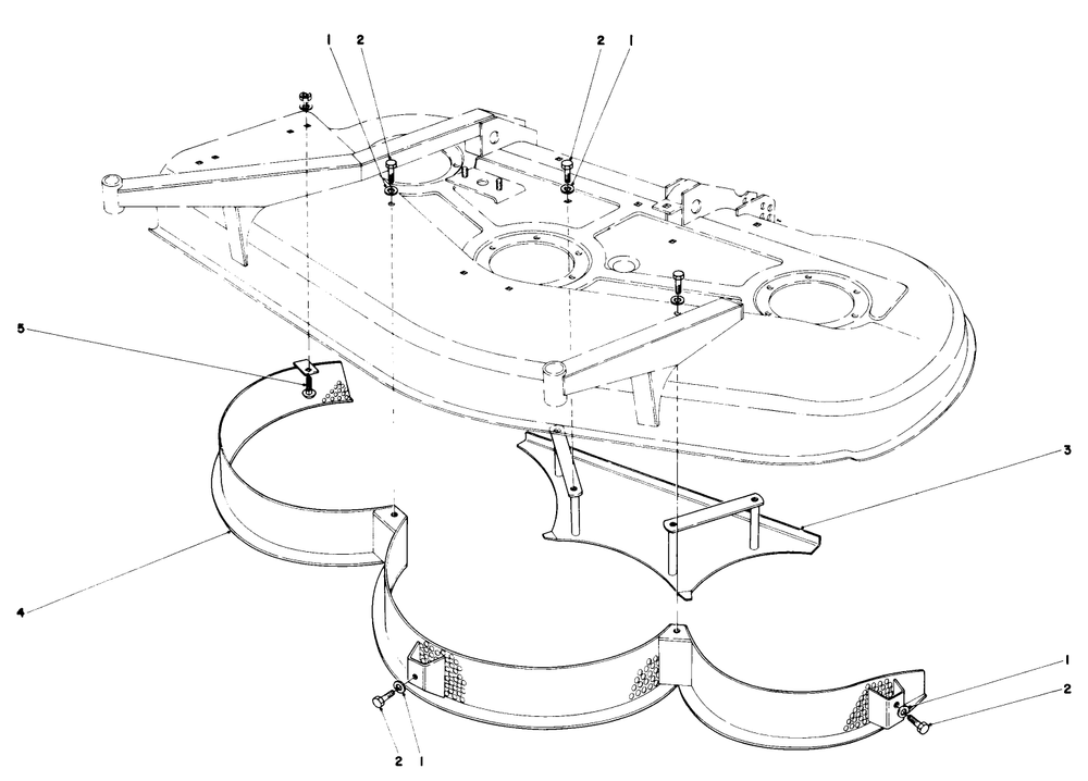 Leaf Mulcher Kit No. 30771 (Optional) Diagram and Parts List for 30760 90001 - 99999 Toro Lawn Tractor