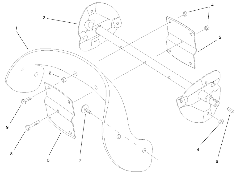 Rotor Assembly Diagram and Parts List for 38405 99000001 - 99999999 Toro Snow Blower