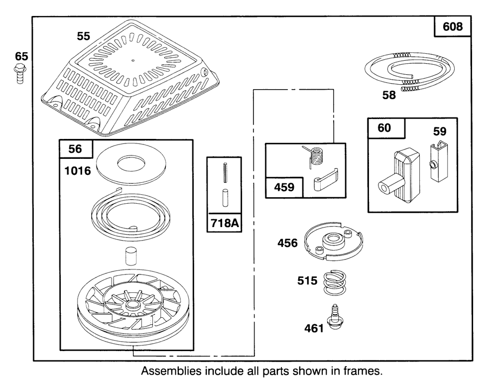 Engine Gts 150 Diagram and Parts List for 20764BC 49000001 - 49999999 Toro Lawn Mower