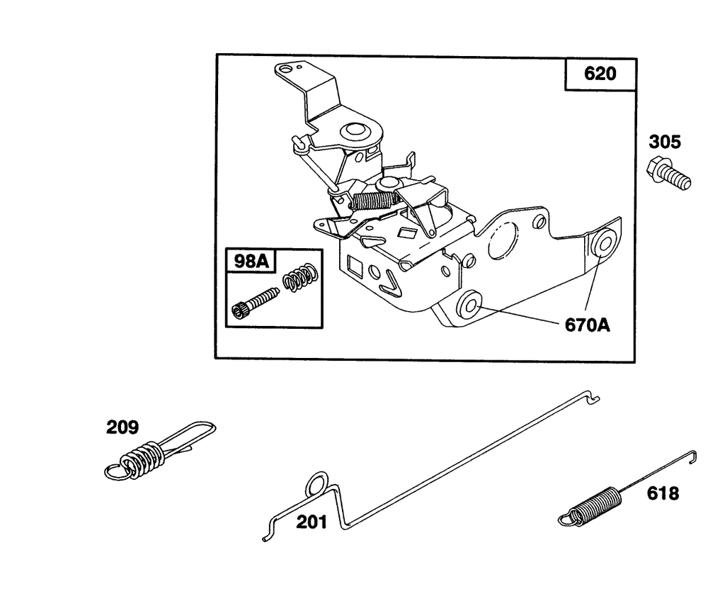 Engine Briggs & Stratton Model 124702-3115-01 Diagram and Parts List for 20214 2000001 - 2999999 Toro Lawn Mower