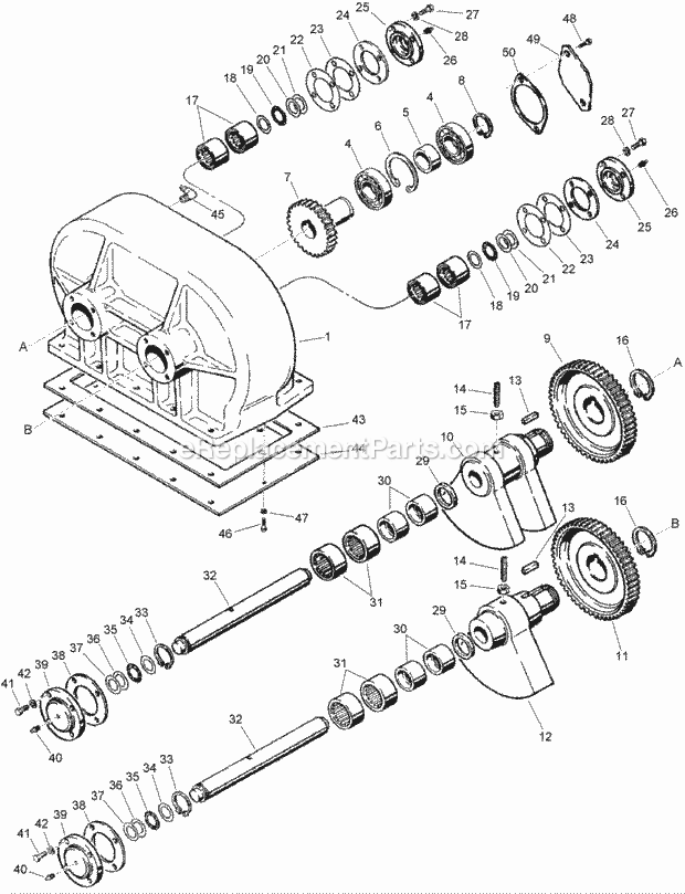 Plow Gearbox Assembly P75 Plow Diagram and Parts List for 2011  Toro Lawn Tractor Accessories