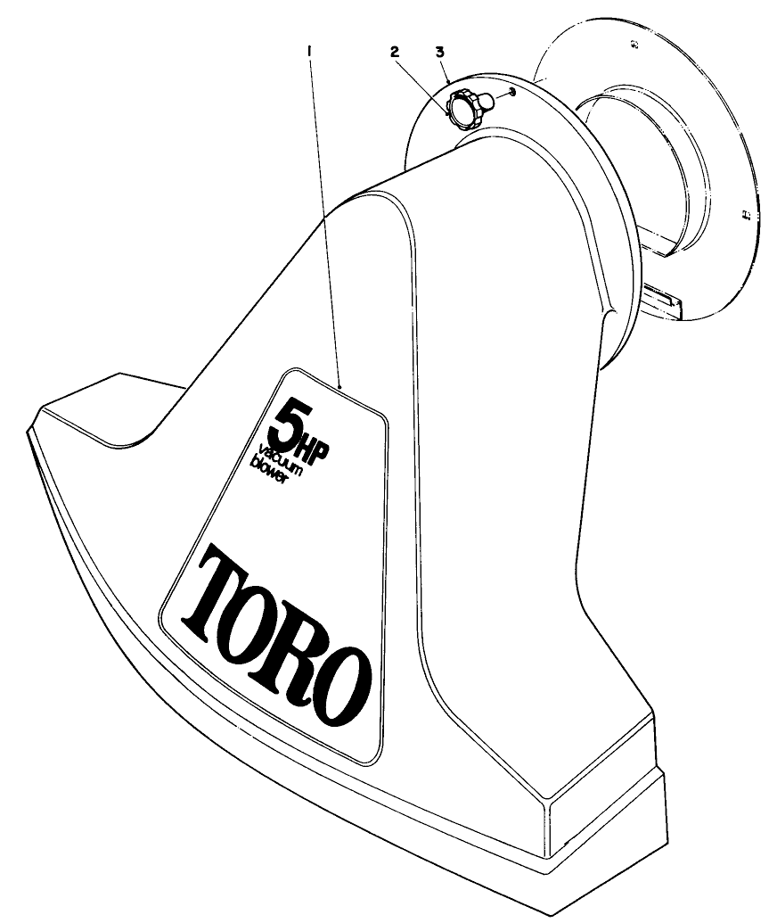 Snout Assembly (Models 62911 & 62922) Diagram and Parts List for 62911 4000001 - 4999999 Toro Leaf Blower / Vacuum