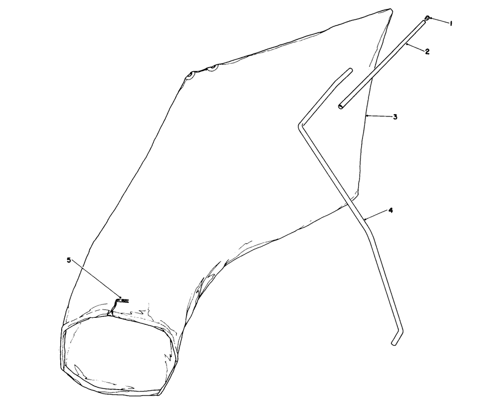 Giant Bagging Kit No. 29-9750 (Optional) Diagram and Parts List for 16212WG 0000001 - 0999999 Toro Lawn Mower