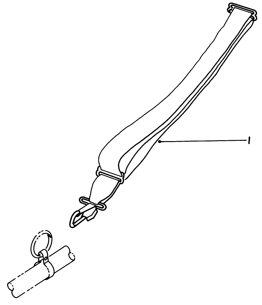 Shoulder Harness (Optional) Diagram and Parts List for 51645V 1000001 - 1999999 Toro Trimmer