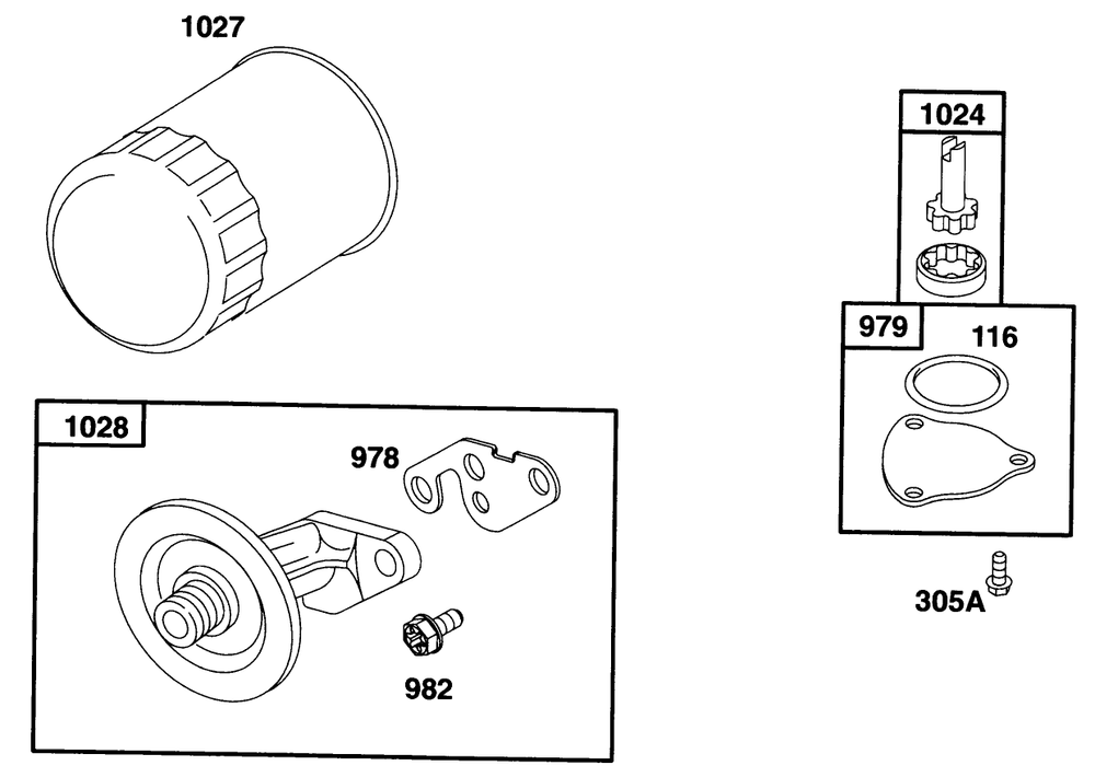 Engine Briggs & Stratton Model 28n777-0174-01 Diagram and Parts List for 71193 6900001 - 6999999 Toro Lawn Tractor