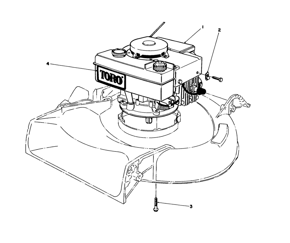Engine Assembly Diagram and Parts List for 16575 5000001 - 5999999 Toro Lawn Mower