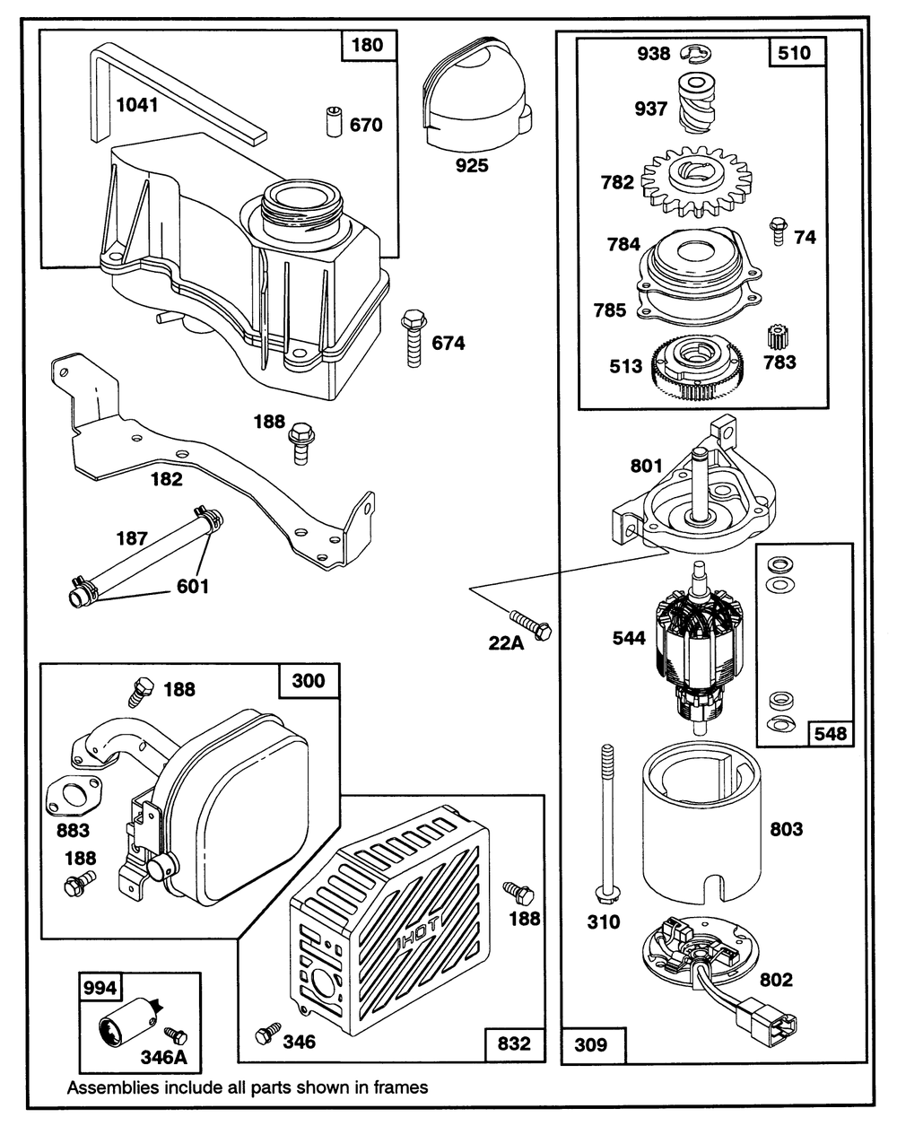 Engine Gts-150 77-8990 Diagram and Parts List for 20325 2000001 - 2999999 Toro Lawn Mower