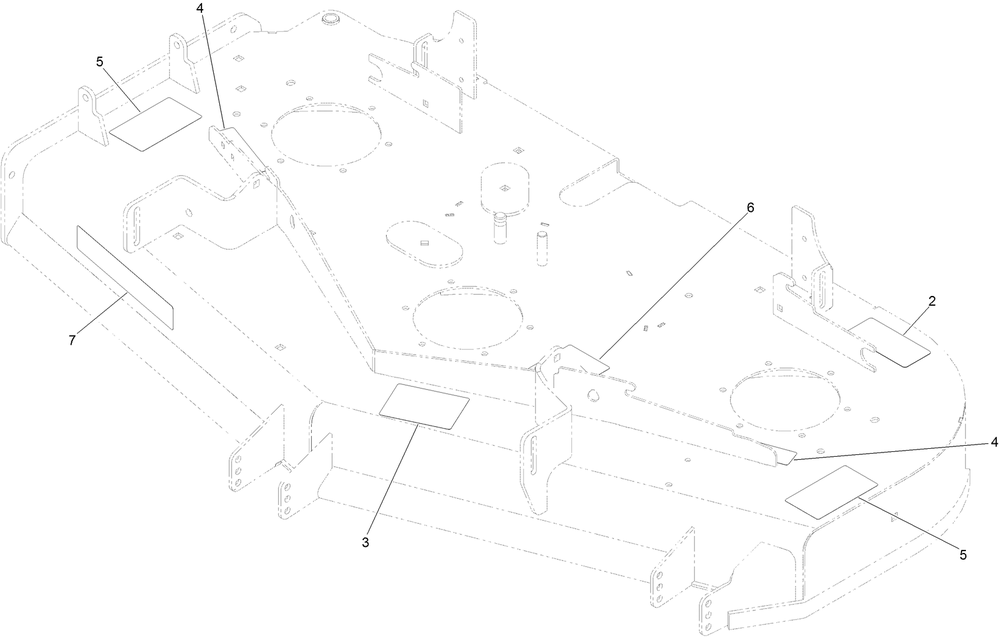 Deck Decal Assembly Diagram and Parts List for 77292TE 408875659-409999999 Toro Lawn Tractor