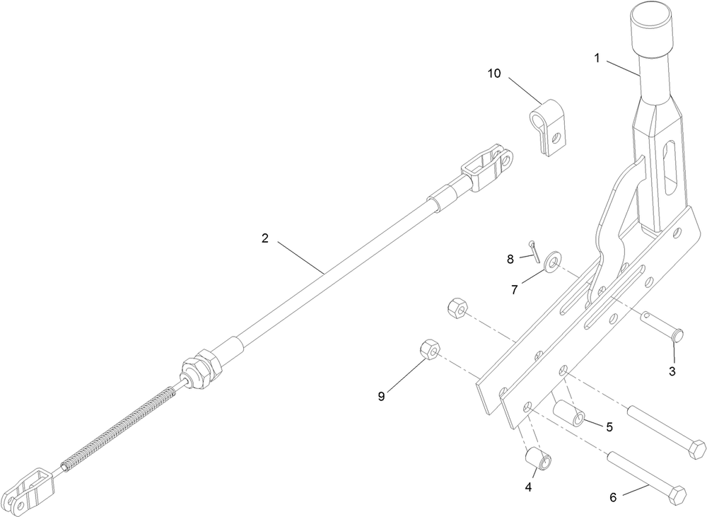 Brake Lever Assembly No. 120-1797 Diagram and Parts List for 22615HD 400000000 - 401999999 Toro Stump Grinder
