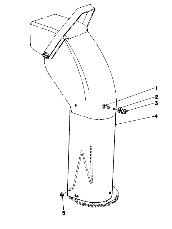 Chute Extension Kit 26-1100 (Optional) Diagram and Parts List for 38090 6000001 - 6999999 Toro Snow Blower