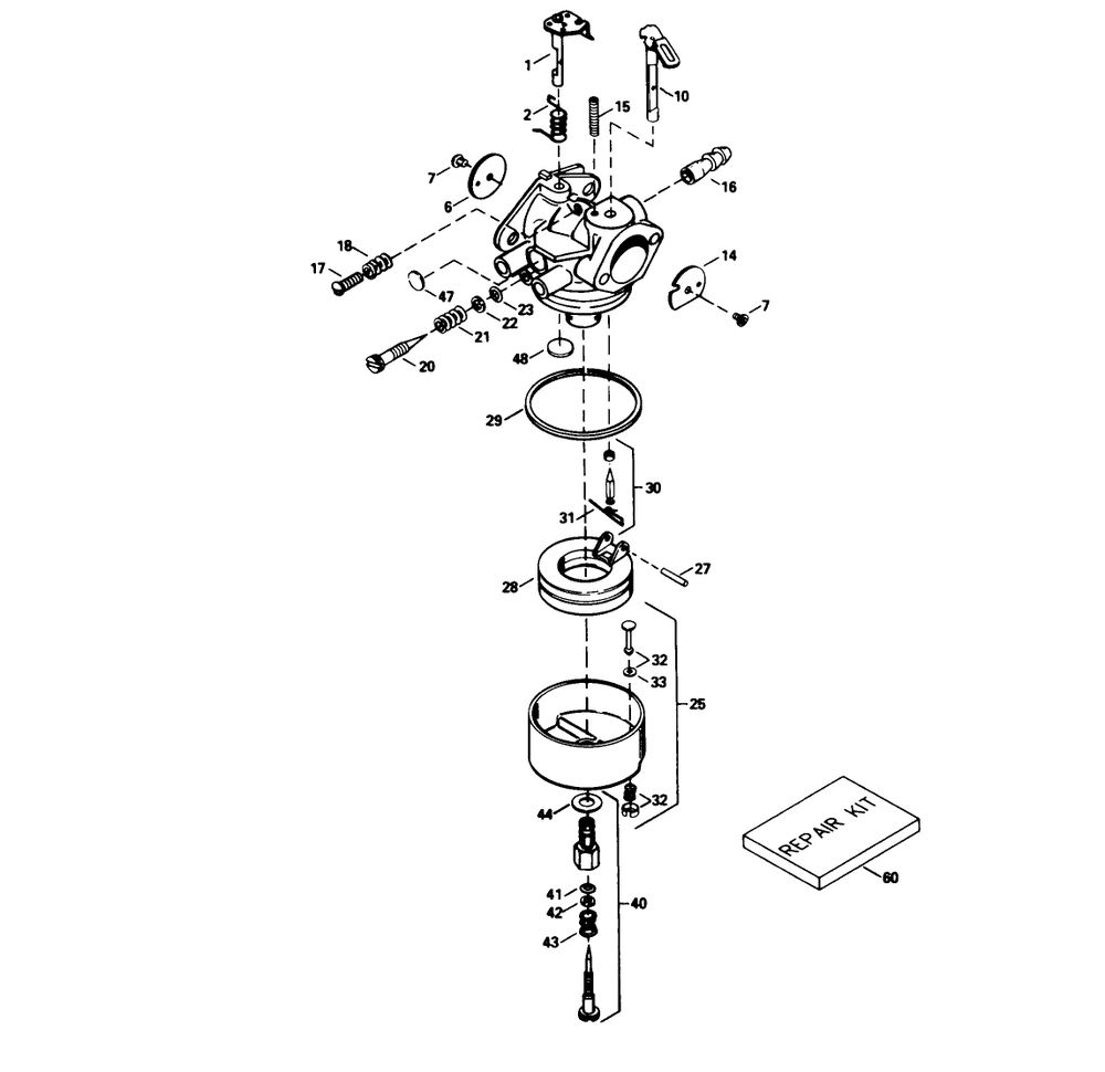 Carburetor No. 632334a Diagram and Parts List for 38080 3900001 - 3999999 Toro Snow Blower