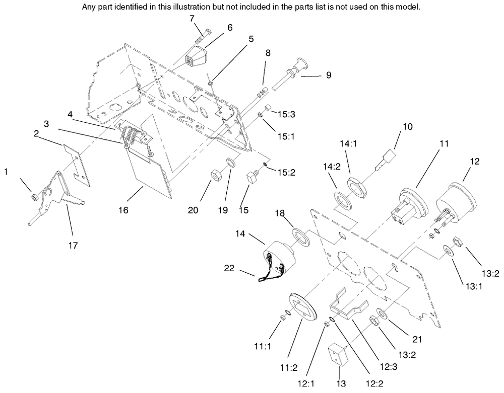 Gauges, Warning Lights & Controls Diagram and Parts List for 73363 7900001 - 7999999 Toro Lawn Tractor