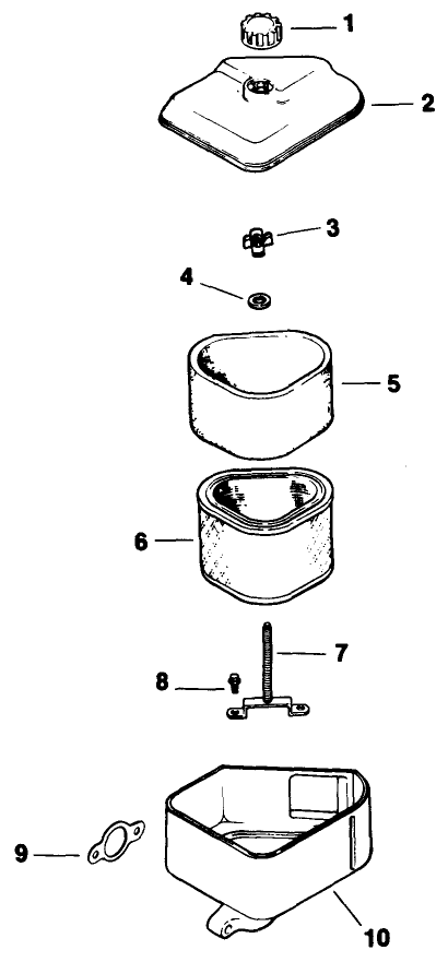 Air Intake/Filtrations-Engine Kohler-Model Cv12.5t Spec. No. 1254 Diagram and Parts List for 30156 390001 - 399999 Toro Lawn Tractor Accessories