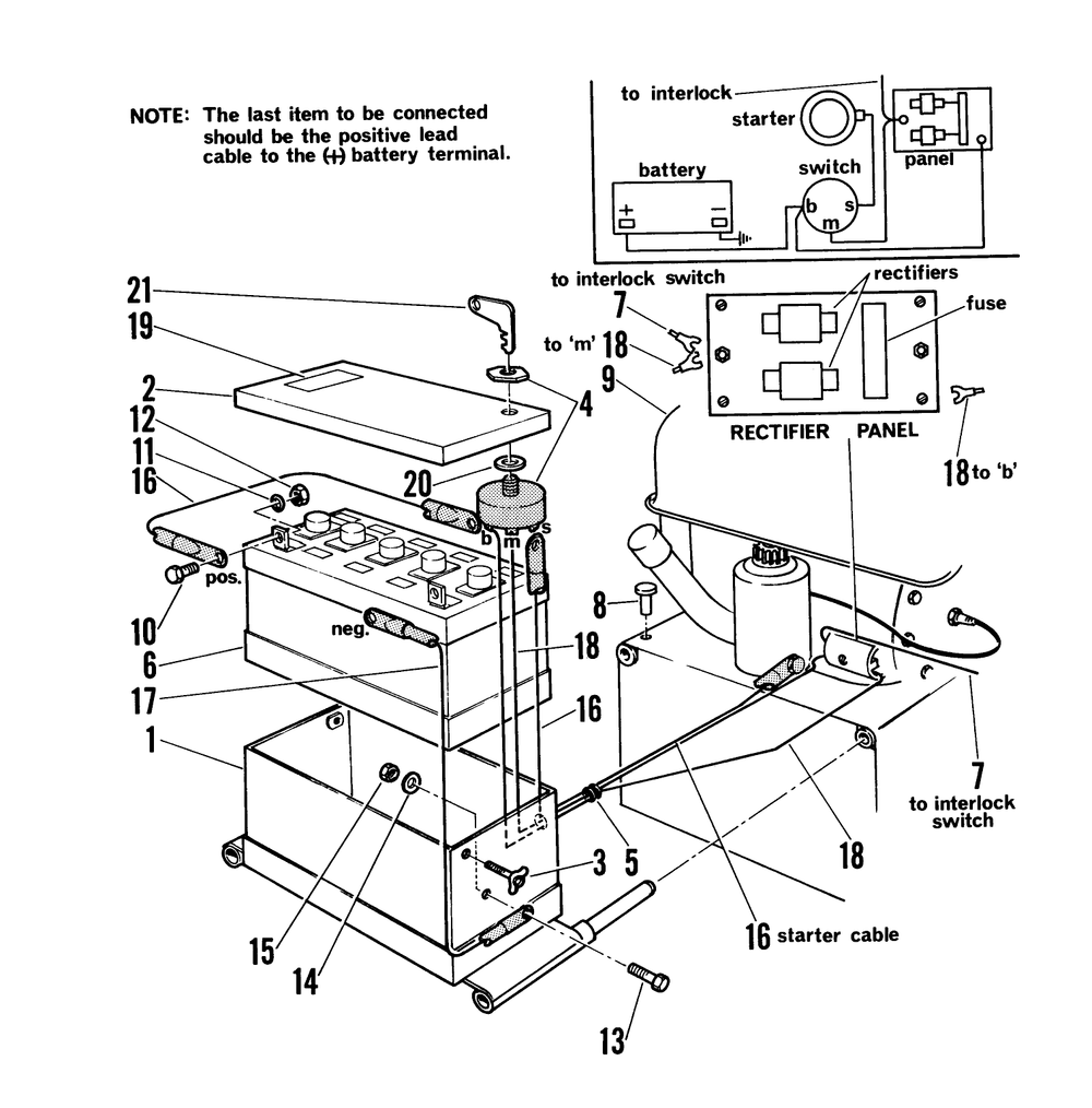 Electric Starter Diagram and Parts List for 51060 000001 - 099999 Toro Lawn Tractor