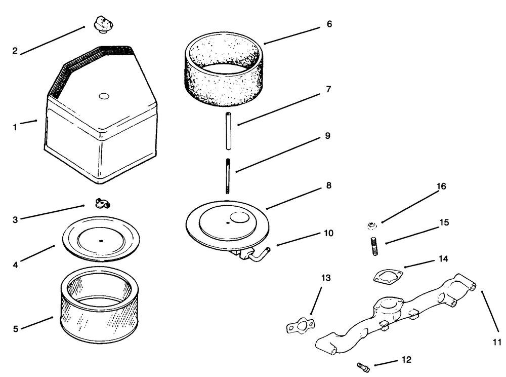 Air Cleaner/Filtration Kohler Engine Cv18s - Ps 61521 Diagram and Parts List for 30181 59000001 - 59999999 Toro Lawn Tractor Accessories