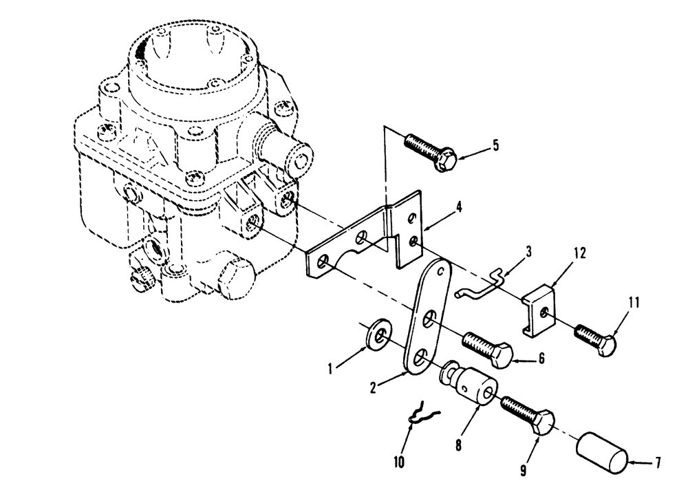 Choke Linkage Diagram and Parts List for 73421 5900001 - 5901046 Toro Lawn Tractor