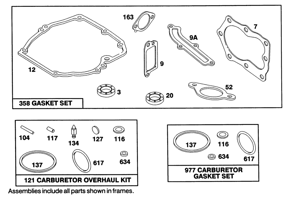 Engine Briggs & Stratton Model 124702-3115-01 Diagram and Parts List for 20218 2000001 - 2999999 Toro Lawn Mower