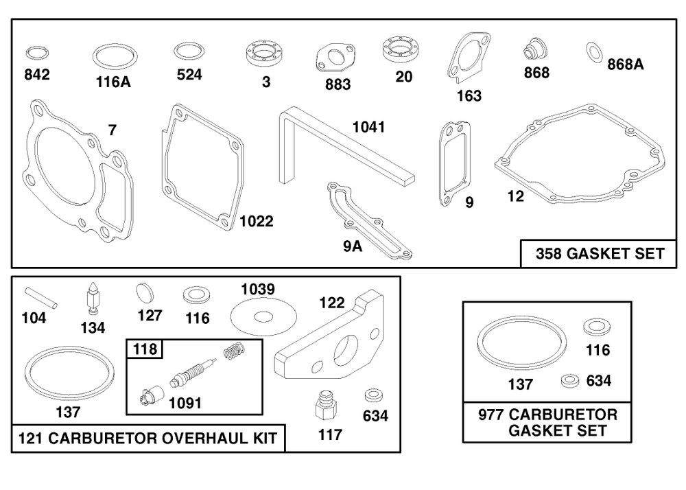 Engine Gts 150 Diagram and Parts List for 20464 6900001 - 6999999 Toro Lawn Mower