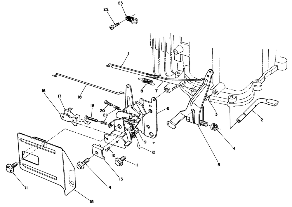 Governor Assembly (Engine Model No. Vml0-3) Diagram and Parts List for 26626 1000001 - 1999999 Toro Lawn Mower
