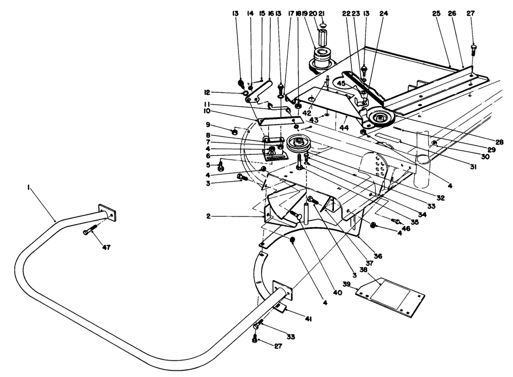 Grass Collector Model 30561 (Optional) (Continued) Used On Units With Serial No. 90501 & Up Diagram and Parts List for 30798 9000001 - 9999999 Toro Lawn Tractor
