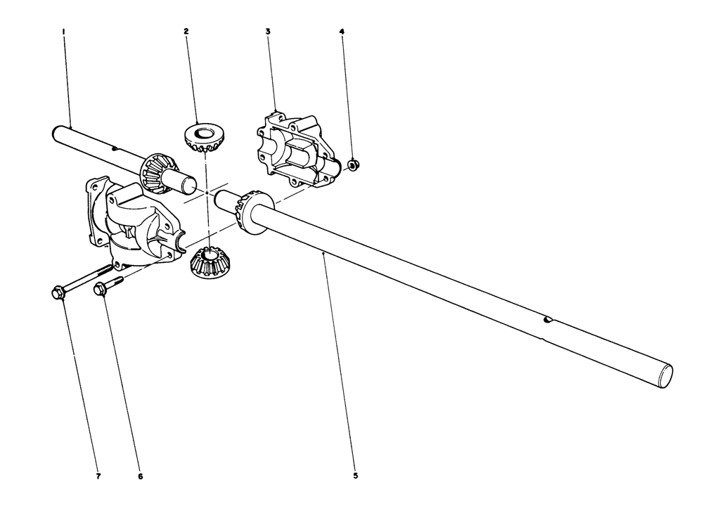 Differential Assembly Diagram and Parts List for 56108 3000001 - 3999999 Toro Lawn Tractor Accessories