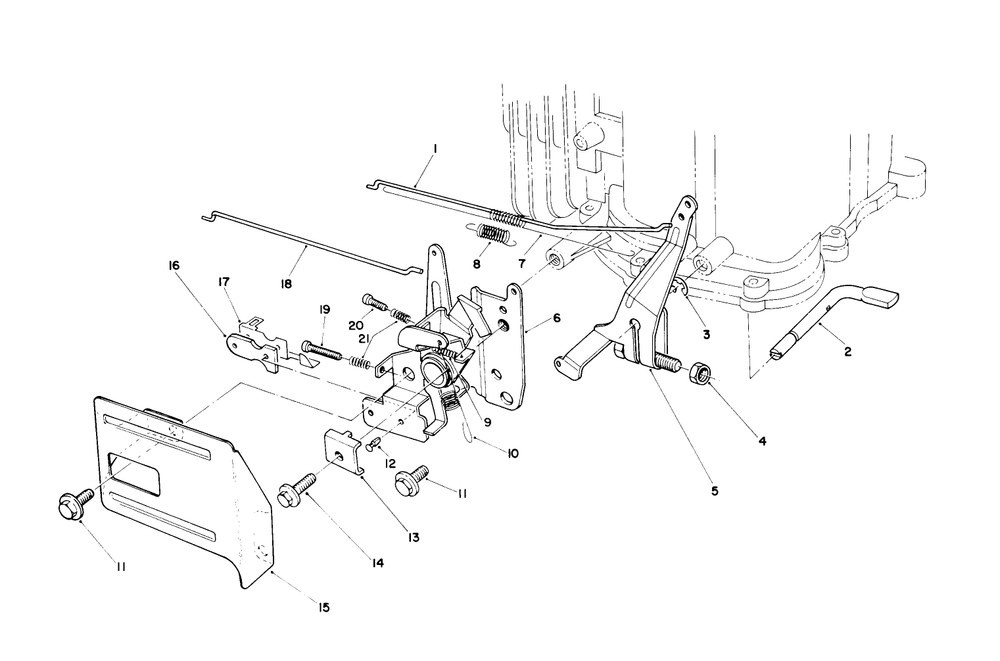 Governor Assembly (Engine No. Vmg6, Vmj8 & Vmk9) Diagram and Parts List for 26620BG 0009001 - 0999999 Toro Lawn Mower