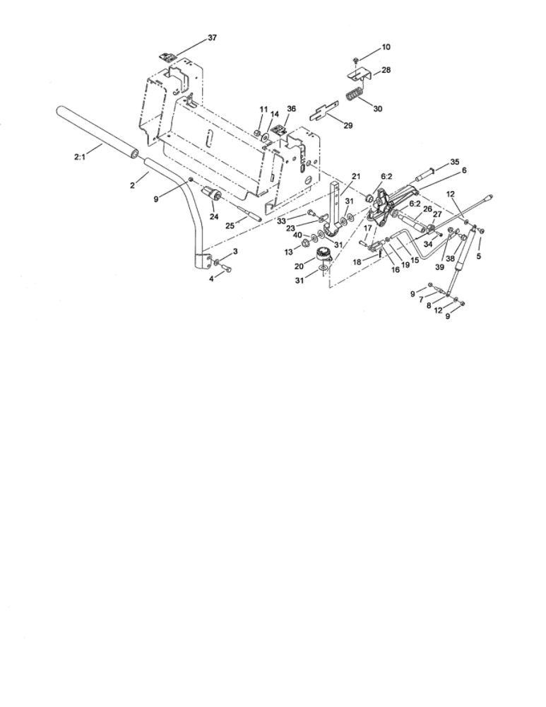 Control Assembly Diagram and Parts List for 74373 290004013 AND UP Toro Lawn Mower