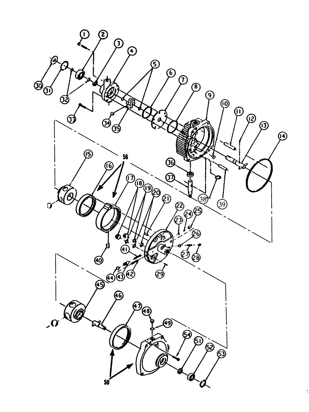 Hydraulic Pump And Motor Diagram and Parts List for 73421 3900001 - 3999999 Toro Lawn Tractor