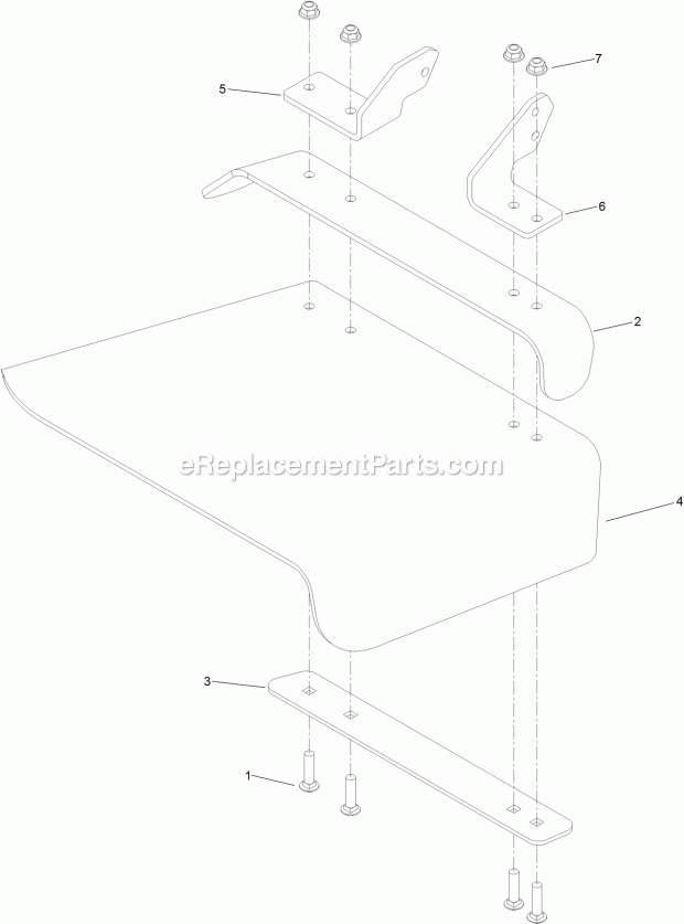 Deflector Assembly No. 120-2451 Diagram and Parts List for 79574 315000001-315999999 Toro Lawn Mower
