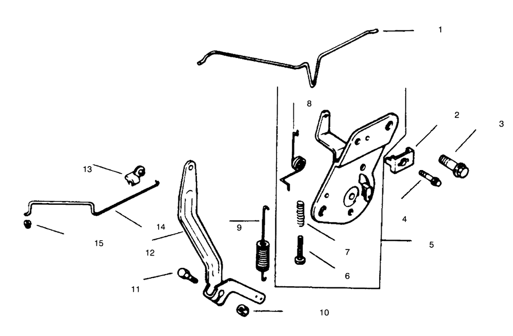 Engine Controls Diagram and Parts List for 30186 690001 - 690406 Toro Lawn Tractor Accessories