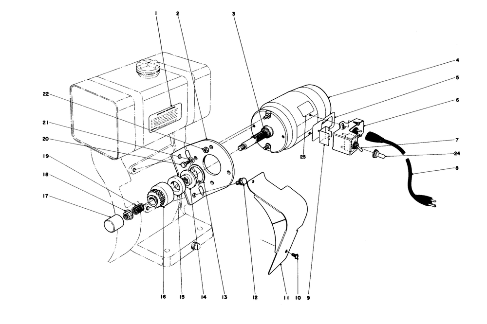 Starter Motor Kit - Model 23-4420 (For Snowthrowers Model No. 31763 & 31823) Diagram and Parts List for 31763 7000001 - 7999999 Toro Snow Blower