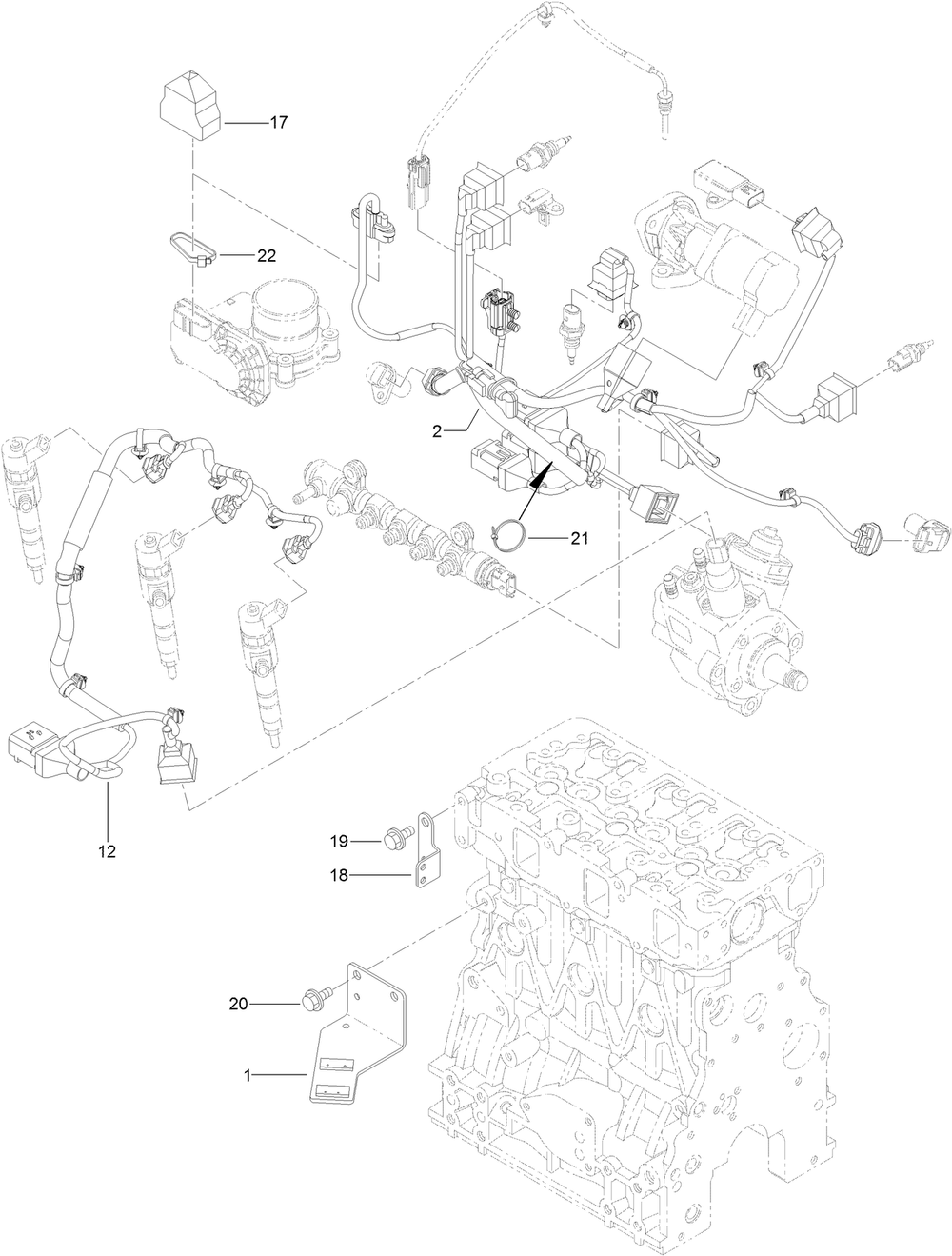 Electric Parts Assembly Diagram and Parts List for 25403 400000000 - 401399999 Toro Lawn Tractor Accessories