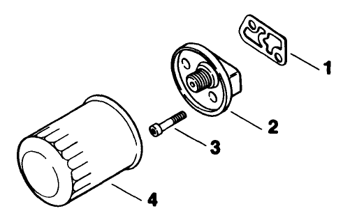 Oil Filter-Engine Model No. Mv16s-Type 56519 Diagram and Parts List for 30180 390001 - 399999 Toro Lawn Tractor Accessories