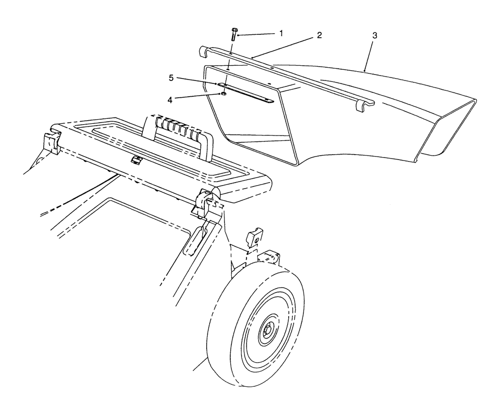 Side Discharge Chute Model No. 59112 (Optional) Diagram and Parts List for 26622 0003101 - 0999999 Toro Lawn Mower