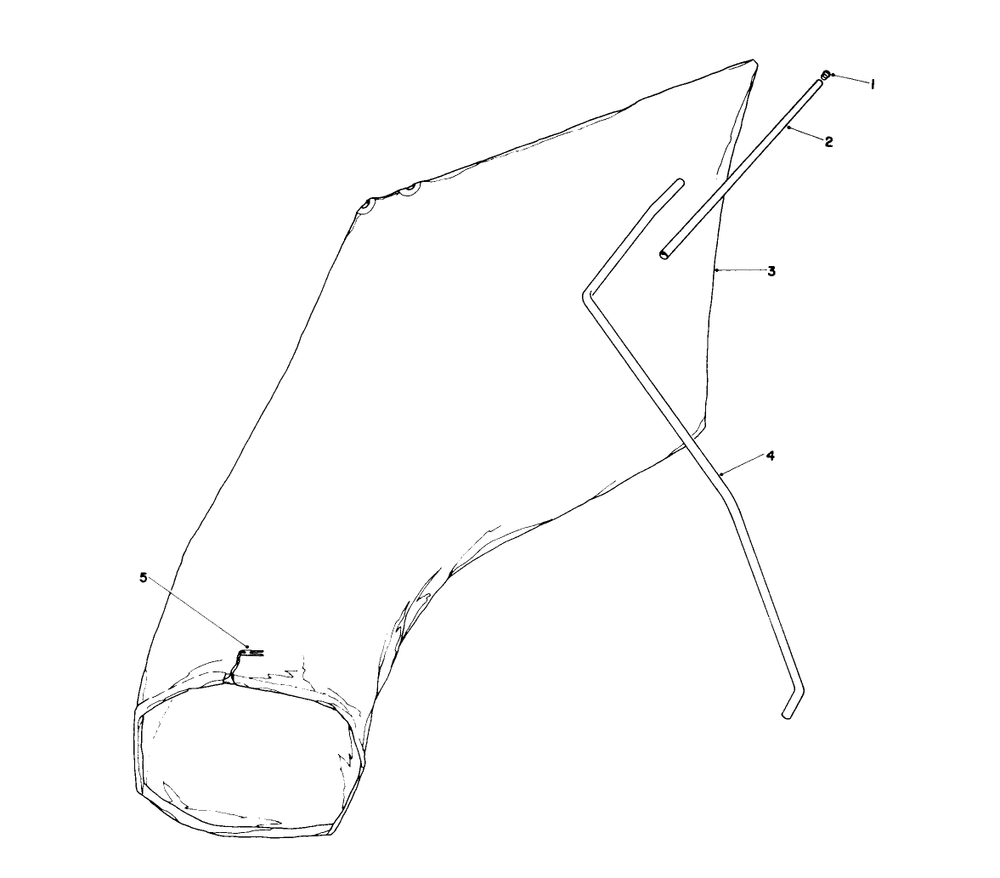Giant Bagging Kit No. 29-9750 (Optional) Diagram and Parts List for 16771 4000001 - 4999999 Toro Lawn Mower