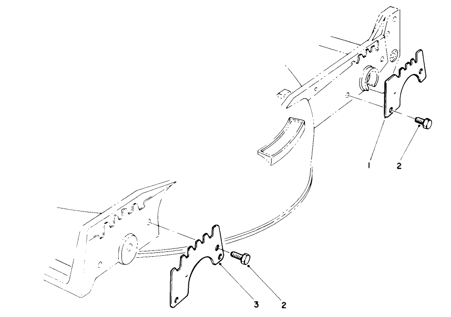 Wear-Plate Model No. 49-4080 (Optional) Diagram and Parts List for 20668 0000001 - 0999999 Toro Lawn Mower
