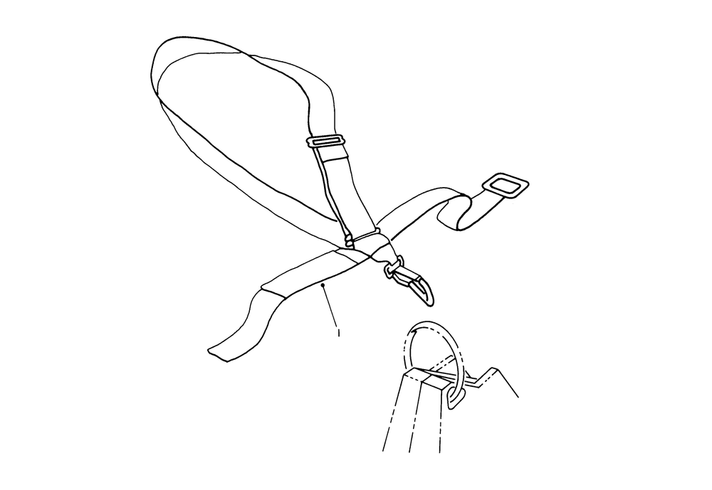 Deluxe Shoulder/Waist Belt Harness (Optional) Diagram and Parts List for 51655 1000001 - 1999999 Toro Trimmer