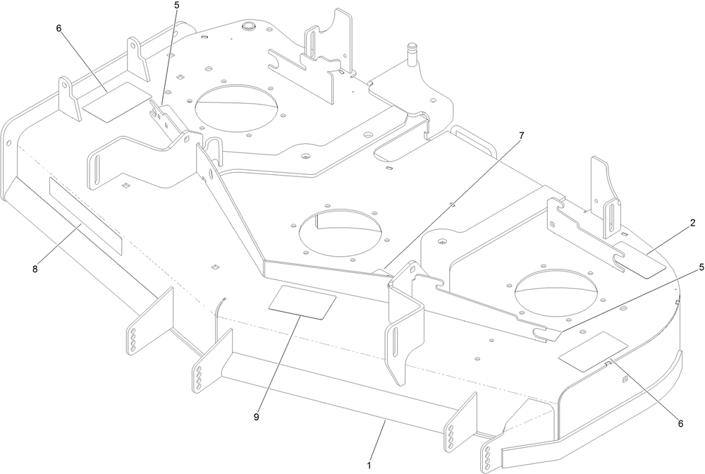 Deck Decal Assembly Diagram and Parts List for 74470 400000000-402099999 Toro Lawn Tractor