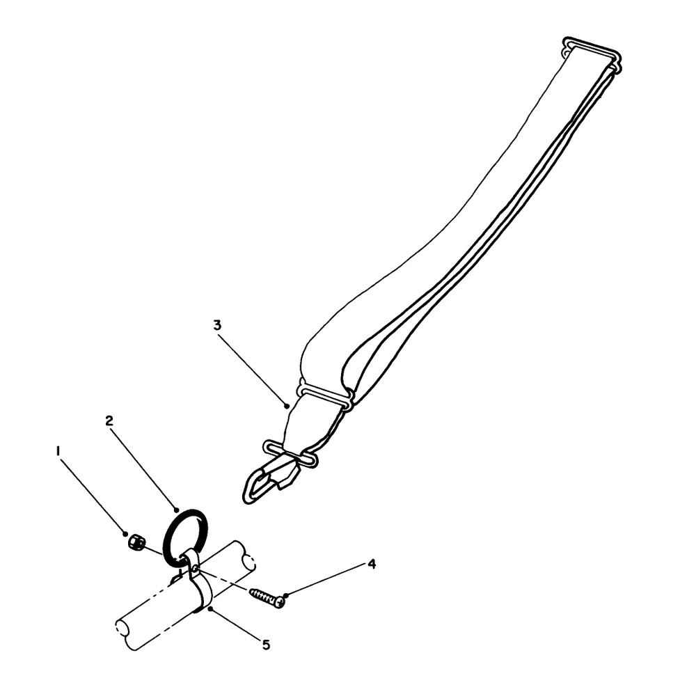 Shoulder Harness (Optional) Diagram and Parts List for 51641 7000001 - 7999999 Toro Trimmer