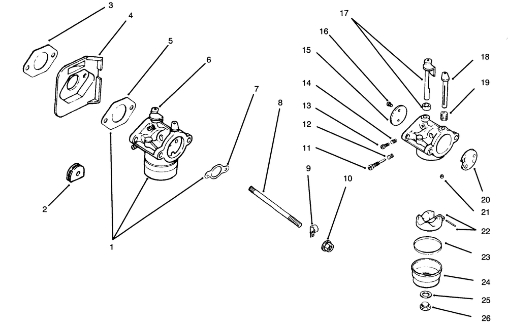 Fuel System-Engine Kohler Model No. Cv14 S-1429 (Continued) Diagram and Parts List for 30186 590001 - 599999 Toro Lawn Tractor Accessories