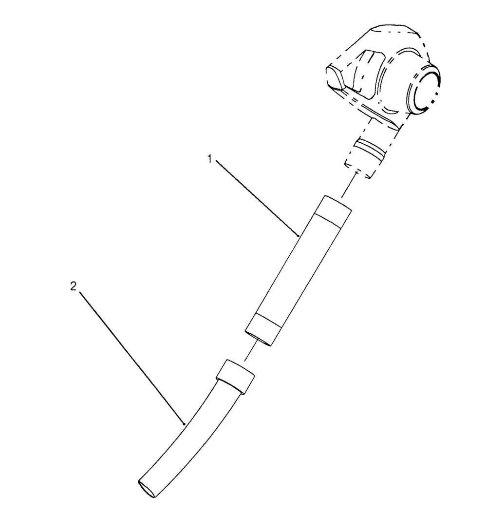 Tube Assembly Diagram and Parts List for 51537 2000001 - 2999999 Toro Leaf Blower / Vacuum