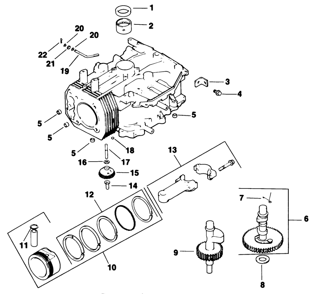 Crankcase-Engine Kohler Model No. Cv14t-1412 Diagram and Parts List for 30114 1000001 - 1999999 Toro Lawn Tractor Accessories