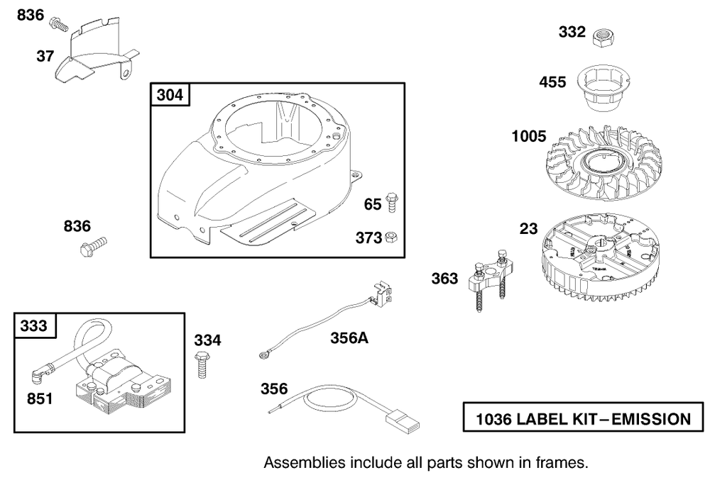 Engine Gts-200 Diagram and Parts List for 20487 8900001 - 8999999 Toro Lawn Mower