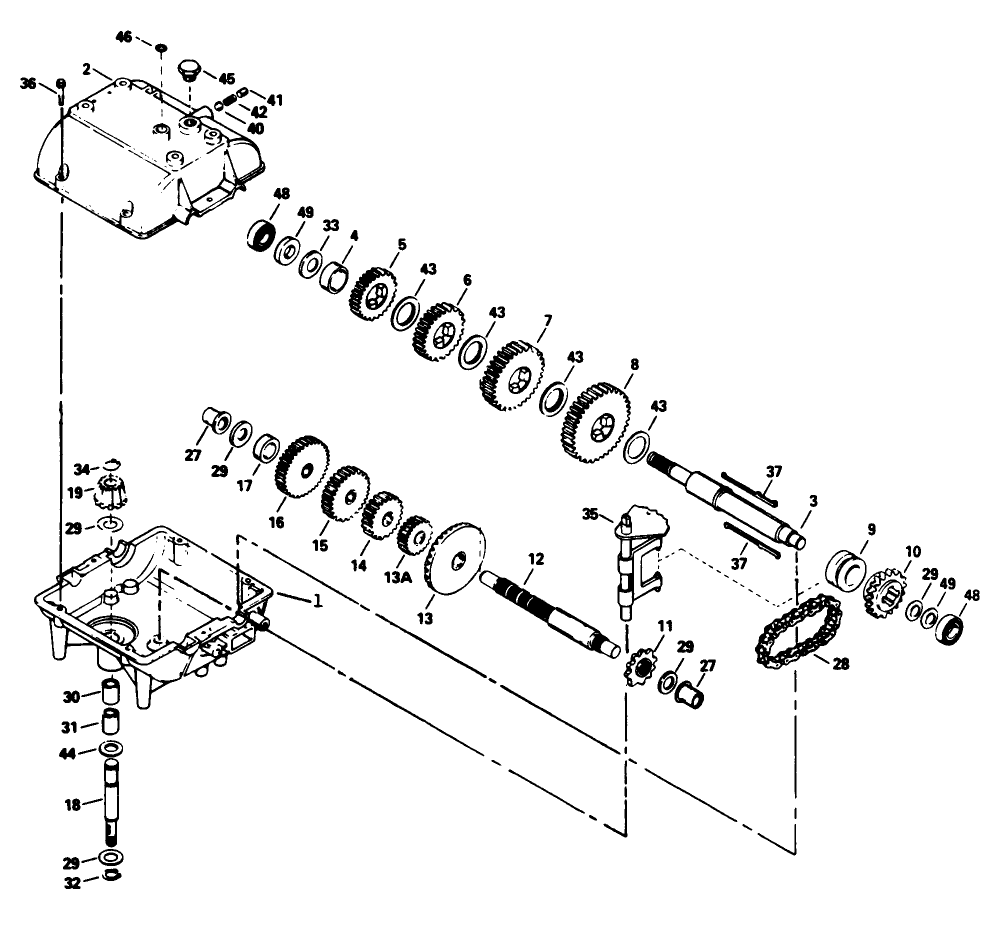 Peerless Transmission Model No. 700-039 Diagram and Parts List for 30102 0000001 - 0999999 Toro Lawn Tractor Accessories