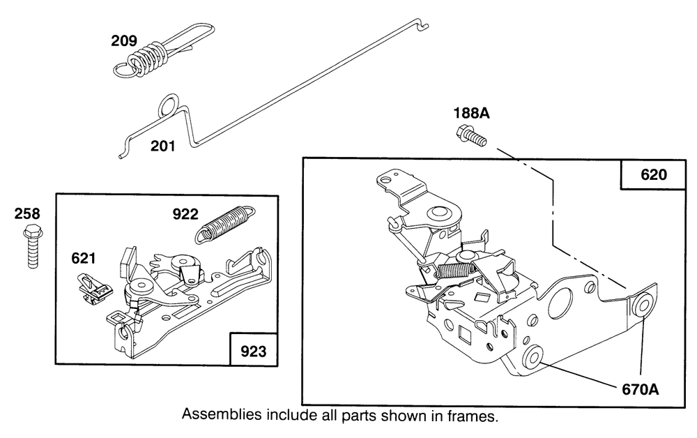 Engine Briggs & Stratton Model 12e802-0653-01 Diagram and Parts List for 21000BC 5900001 - 5999999 Toro Lawn Tractor Accessories