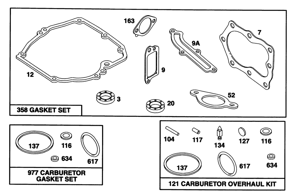 Engine Briggs & Stratton Model 122702-0182-01 Diagram and Parts List for 20902B 3900001 - 3999999 Toro Lawn Mower
