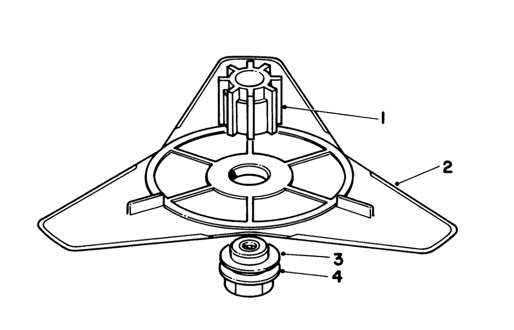 Flex Blade Kit 44-9870 (Optional) Diagram and Parts List for 51641 6000001 - 6999999 Toro Trimmer